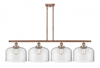 Bell - 4 Light - 48 inch - Antique Copper - Stem Hung - Island Light (3442|916-4I-AC-G72-L-LED)