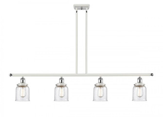 Bell - 4 Light - 48 inch - White Polished Chrome - Stem Hung - Island Light (3442|916-4I-WPC-G54-LED)