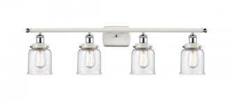 Bell - 4 Light - 36 inch - White Polished Chrome - Bath Vanity Light (3442|916-4W-WPC-G54-LED)