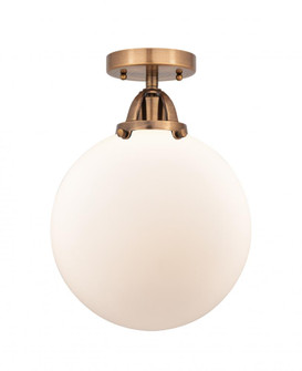 Beacon - 1 Light - 10 inch - Antique Copper - Semi-Flush Mount (3442|288-1C-AC-G201-10-LED)
