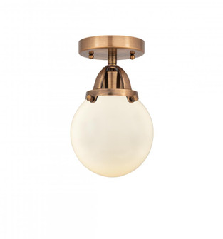Beacon - 1 Light - 6 inch - Antique Copper - Semi-Flush Mount (3442|288-1C-AC-G201-6-LED)