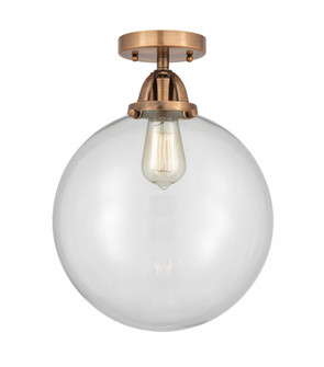 Beacon - 1 Light - 12 inch - Antique Copper - Semi-Flush Mount (3442|288-1C-AC-G202-12-LED)