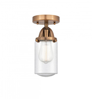 Dover - 1 Light - 5 inch - Antique Copper - Semi-Flush Mount (3442|288-1C-AC-G314-LED)