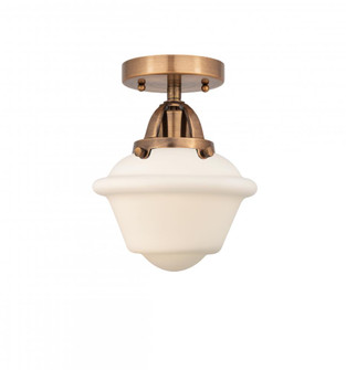 Oxford - 1 Light - 8 inch - Antique Copper - Semi-Flush Mount (3442|288-1C-AC-G531-LED)