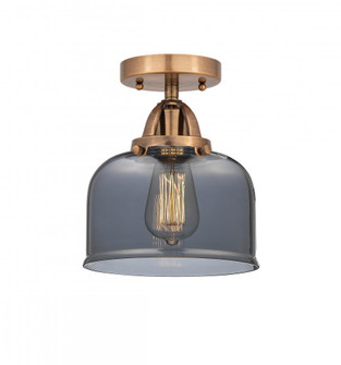 Bell - 1 Light - 8 inch - Antique Copper - Semi-Flush Mount (3442|288-1C-AC-G73-LED)
