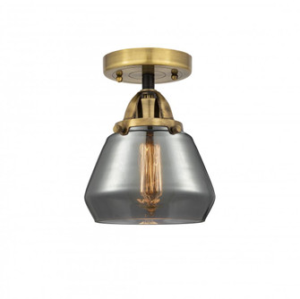 Fulton - 1 Light - 7 inch - Black Antique Brass - Semi-Flush Mount (3442|288-1C-BAB-G173-LED)