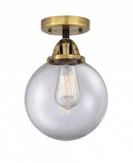 Beacon - 1 Light - 8 inch - Black Antique Brass - Semi-Flush Mount (3442|288-1C-BAB-G202-8-LED)