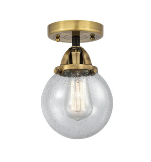 Beacon - 1 Light - 6 inch - Black Antique Brass - Semi-Flush Mount (3442|288-1C-BAB-G204-6)