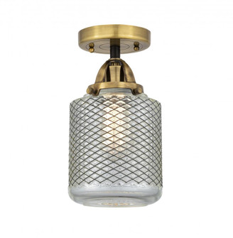 Stanton - 1 Light - 6 inch - Black Antique Brass - Semi-Flush Mount (3442|288-1C-BAB-G262-LED)