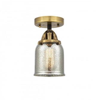 Bell - 1 Light - 5 inch - Black Antique Brass - Semi-Flush Mount (3442|288-1C-BAB-G58-LED)