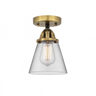 Cone - 1 Light - 6 inch - Black Antique Brass - Semi-Flush Mount (3442|288-1C-BAB-G62-LED)
