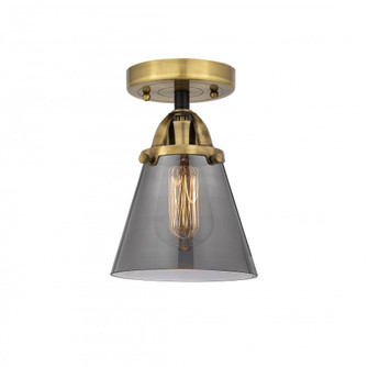 Cone - 1 Light - 6 inch - Black Antique Brass - Semi-Flush Mount (3442|288-1C-BAB-G63)