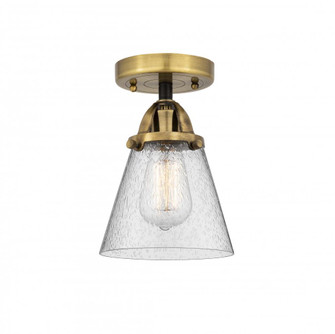 Cone - 1 Light - 6 inch - Black Antique Brass - Semi-Flush Mount (3442|288-1C-BAB-G64)