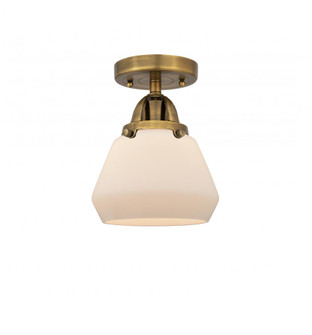 Fulton - 1 Light - 7 inch - Brushed Brass - Semi-Flush Mount (3442|288-1C-BB-G171-LED)