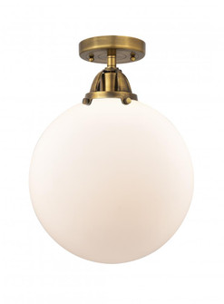 Beacon - 1 Light - 12 inch - Brushed Brass - Semi-Flush Mount (3442|288-1C-BB-G201-12-LED)
