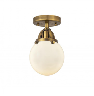 Beacon - 1 Light - 6 inch - Brushed Brass - Semi-Flush Mount (3442|288-1C-BB-G201-6-LED)