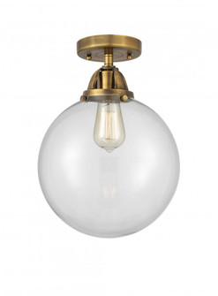 Beacon - 1 Light - 12 inch - Brushed Brass - Semi-Flush Mount (3442|288-1C-BB-G202-12-LED)