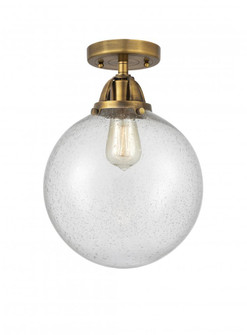 Beacon - 1 Light - 10 inch - Brushed Brass - Semi-Flush Mount (3442|288-1C-BB-G204-10)