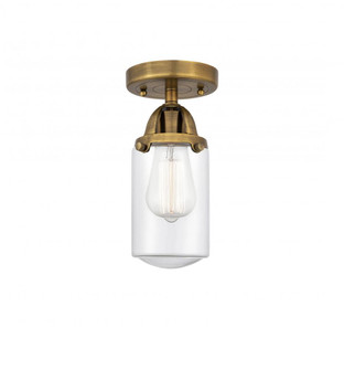 Dover - 1 Light - 5 inch - Brushed Brass - Semi-Flush Mount (3442|288-1C-BB-G312)