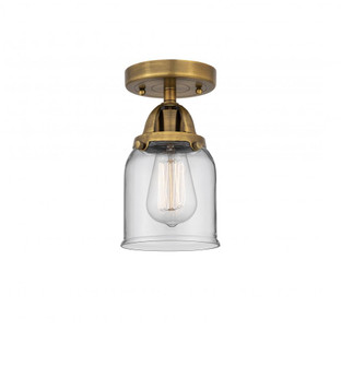 Bell - 1 Light - 5 inch - Brushed Brass - Semi-Flush Mount (3442|288-1C-BB-G52-LED)