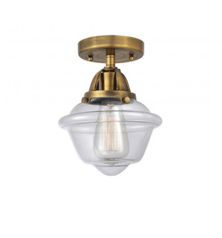 Oxford - 1 Light - 8 inch - Brushed Brass - Semi-Flush Mount (3442|288-1C-BB-G532)