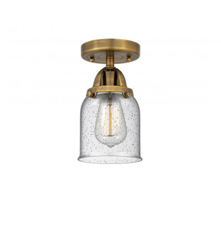 Bell - 1 Light - 5 inch - Brushed Brass - Semi-Flush Mount (3442|288-1C-BB-G54-LED)
