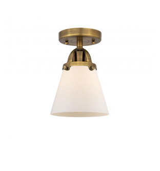 Cone - 1 Light - 6 inch - Brushed Brass - Semi-Flush Mount (3442|288-1C-BB-G61)