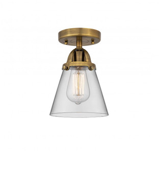 Cone - 1 Light - 6 inch - Brushed Brass - Semi-Flush Mount (3442|288-1C-BB-G62-LED)