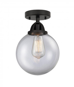 Beacon - 1 Light - 8 inch - Matte Black - Semi-Flush Mount (3442|288-1C-BK-G202-8-LED)