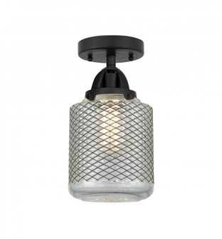 Stanton - 1 Light - 6 inch - Matte Black - Semi-Flush Mount (3442|288-1C-BK-G262)