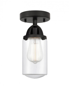 Dover - 1 Light - 5 inch - Matte Black - Semi-Flush Mount (3442|288-1C-BK-G312)