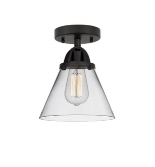 Cone - 1 Light - 8 inch - Matte Black - Semi-Flush Mount (3442|288-1C-BK-G42)