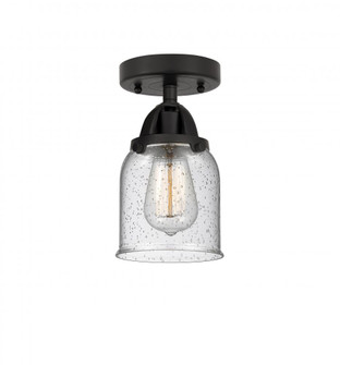Bell - 1 Light - 5 inch - Matte Black - Semi-Flush Mount (3442|288-1C-BK-G54)
