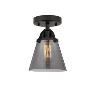 Cone - 1 Light - 6 inch - Matte Black - Semi-Flush Mount (3442|288-1C-BK-G63-LED)