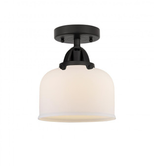 Bell - 1 Light - 8 inch - Matte Black - Semi-Flush Mount (3442|288-1C-BK-G71)