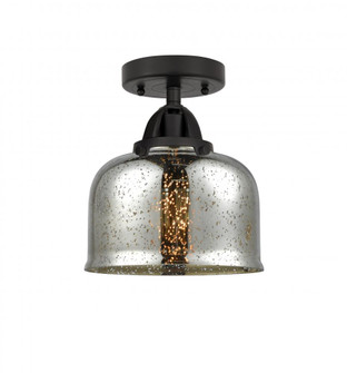 Bell - 1 Light - 8 inch - Matte Black - Semi-Flush Mount (3442|288-1C-BK-G78)