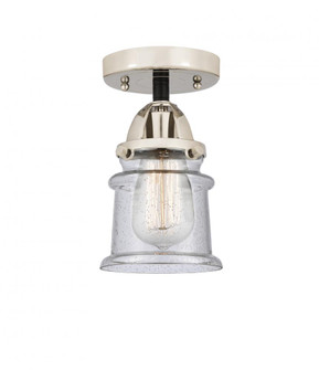 Canton - 1 Light - 5 inch - Black Polished Nickel - Semi-Flush Mount (3442|288-1C-BPN-G184S-LED)