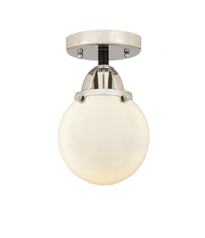 Beacon - 1 Light - 6 inch - Black Polished Nickel - Semi-Flush Mount (3442|288-1C-BPN-G201-6)