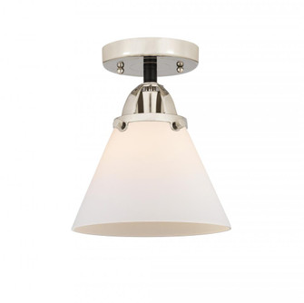 Cone - 1 Light - 8 inch - Black Polished Nickel - Semi-Flush Mount (3442|288-1C-BPN-G41)