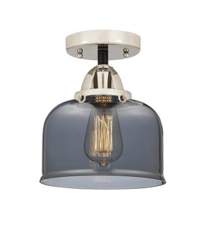 Bell - 1 Light - 8 inch - Black Polished Nickel - Semi-Flush Mount (3442|288-1C-BPN-G73)