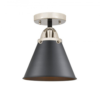 Appalachian - 1 Light - 8 inch - Black Polished Nickel - Semi-Flush Mount (3442|288-1C-BPN-M13-BK)