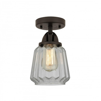 Chatham - 1 Light - 7 inch - Oil Rubbed Bronze - Semi-Flush Mount (3442|288-1C-OB-G142-LED)