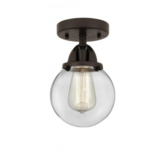 Beacon - 1 Light - 6 inch - Oil Rubbed Bronze - Semi-Flush Mount (3442|288-1C-OB-G202-6-LED)