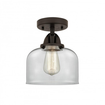 Bell - 1 Light - 8 inch - Oil Rubbed Bronze - Semi-Flush Mount (3442|288-1C-OB-G72-LED)