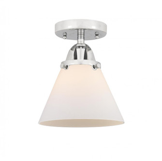 Cone - 1 Light - 8 inch - Polished Chrome - Semi-Flush Mount (3442|288-1C-PC-G41-LED)