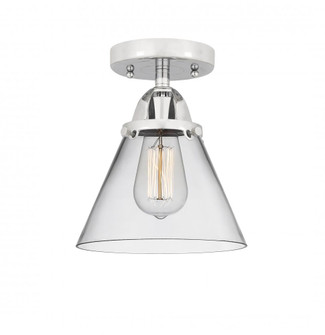 Cone - 1 Light - 8 inch - Polished Chrome - Semi-Flush Mount (3442|288-1C-PC-G42-LED)