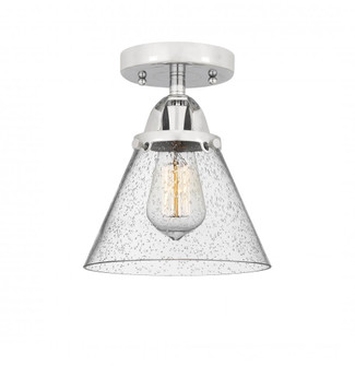 Cone - 1 Light - 8 inch - Polished Chrome - Semi-Flush Mount (3442|288-1C-PC-G44-LED)