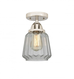 Chatham - 1 Light - 7 inch - Polished Nickel - Semi-Flush Mount (3442|288-1C-PN-G142)
