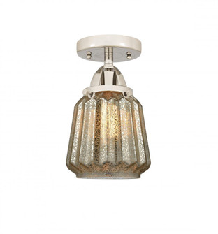 Chatham - 1 Light - 7 inch - Polished Nickel - Semi-Flush Mount (3442|288-1C-PN-G146)