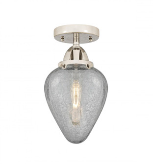 Geneseo - 1 Light - 7 inch - Polished Nickel - Semi-Flush Mount (3442|288-1C-PN-G165-LED)
